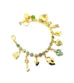 Bracelet By Mariana Woman Beautiful Locket and Heart Shape Pacific Opal Swarovski Crystals - Image 2