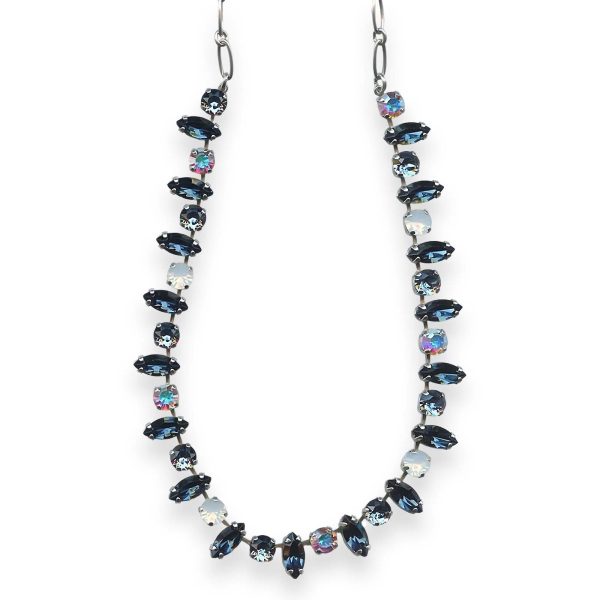 Necklace by Mariana Mood Indigo Coll. Gorgeous Montana Blue, White Opal, & AB Austrian Crystals