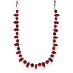 Necklace by Mariana Lady In Red Coll. Stunning Siam, Ruby, & Burgundy Austrian Crystals
