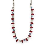Necklace by Mariana Woman White Opal and Siam Swarovski Crystals - Image 2