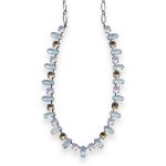 Necklace by Mariana Afternoon Delight Coll. Lovely Pink Opal, White Opal, & Lt Peach Austrian Crystals