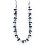 Necklace by Mariana Mood Indigo Coll. Elegant Lapis Lazuli Mineral, Montana Blue, White Opal, & AB Austrian Crystals