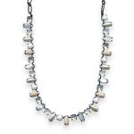 Necklace by Mariana Forever Coll. Simply Elegant White Aventurine Mineral, Pearl, White Shell, White Opal, & Moonstone Austrian Crystals - Image 2