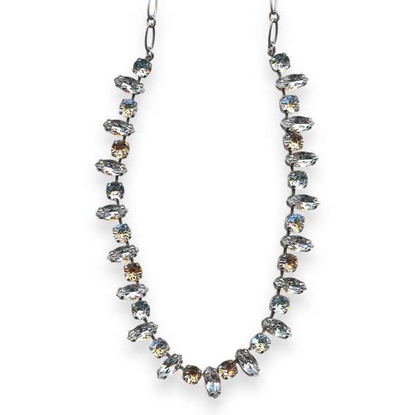 Necklace by Mariana Moon Dance Coll. Shimmering Moonlight, Lt Amber, & Silk Austrian Crystals