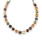 Necklace by Mariana My Treasures Coll. Fab Jonquil, Orange Opal, Sand Opal, Topaz, & Blue Shade Austrian Crystals - Image 2