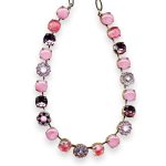 Necklace by Mariana My Treasures Coll. Adorable Pink Opal, Lt Rose, White Opal, & Amethyst Austrian Crystals - Image 2