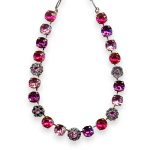 Necklace by Mariana My Treasures Coll. Lovely Rose, Fuchsia, Lt Rose, & Vitral Med Austrian Crystals