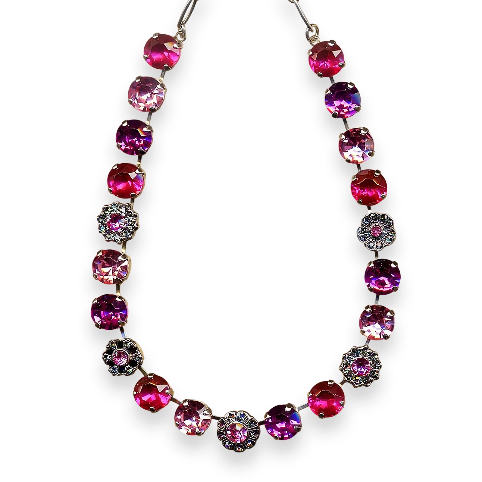 N-3174-29-SP (1) Necklace by Mariana My Treasures Coll. Lovely Rose, Fuchsia, Lt Rose, & Vitral Med Austrian Crystals - Image 1
