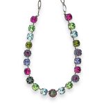 Necklace by Mariana My Treasures Coll. Luscious Fuchsia, Chrysolite, Aqua, Olivine, & Purple Austrian Crystals - Image 3
