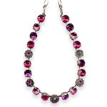 Necklace by Mariana My Treasures Coll. Lovely Fuchsia & Luminous Green Austrian Crystals - Image 2