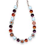 Necklace by Mariana True Romance Coll. Sky Blue, Grape Purple, & Hyacinth Austrian Crystals