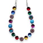 Necklace by Mariana Woman Glamorous Turquoise and Emerald Swarovski Crystals - Image 2