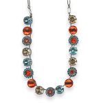 Necklace by Mariana Woman Lovely Golden Shadow and Hyacinth Swarovski Crystals - Image 3