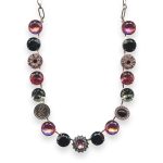Necklace by Mariana Peppermint Coll. Adorable Jet, Rose, Lt Rose & Silver Night Austrian Crystal - Image 3
