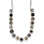 Necklace by Mariana Woman Stunning Jet and Moonlight Swarovski Crystals - Image 2