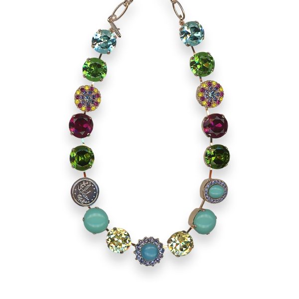 Necklace by Mariana Woman Beautiful Aquamarine and Peridot Swarovski Crystals