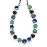 Necklace by Mariana Woman Caribbean Blue Opal and Royal Swarovski Crystal