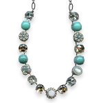 Necklace by Mariana Woman Elegant Opal and Turquoise Swarovski Crystals