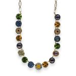 Necklace by Mariana Winter Wonderland Coll. Gorgeous Olivine, Amber, Drk Purple, Yellow Opal & AB Austrian Crystal