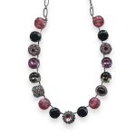 Necklace by Mariana Peppermint Coll. Sassy Jet, Lt Rose, Rose & Silver Night Austrian Crystal - Image 2