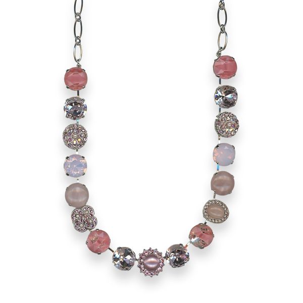 Necklace by Mariana Love Joy Of Life Coll. Glamorous Rose Quartz Mineral, Pink Pearl, Vintage Rose, Rose Delite, & Rose Opal Austrian Crystal