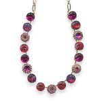 Necklace by Mariana Saba Coll. Charming Fuschia, Lt Rose & Rose Austrian Crystal