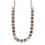 Necklace by Mariana Gingerbread Coll. Sassy Golden Shadow, Lt Rose, Lt Smoked Topaz, Rose, & Indian Pink Austrian Crystals - Image 3