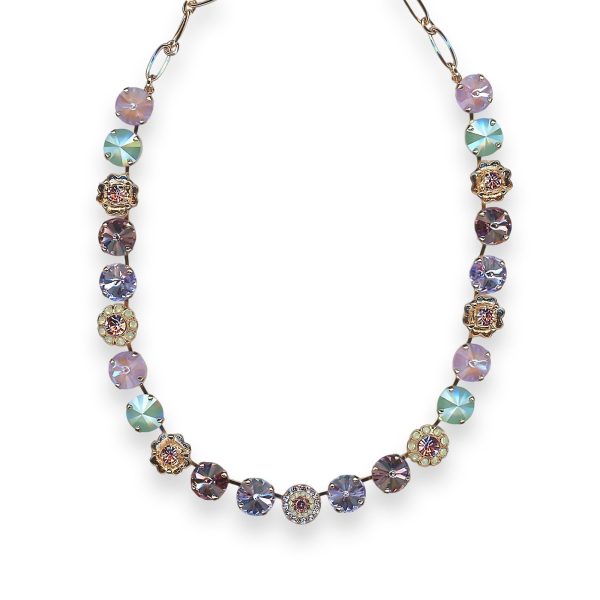 Necklace by Mariana Levander Coll. Lovely Sun Kissed Lavender, Matt Green, Lt Amethyst, & Violet Austrian Crystals