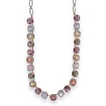Necklace by Mariana Antigua Coll. Lovely Lt Rose, Rose Opal, Clear, & Pink Coral Austrian Crystals