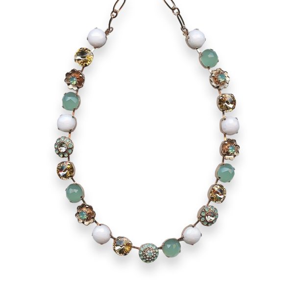 Necklace by Mariana Seaside Day Coll. Fab Pacific Opal, White Opal, & Topaz Austrian Crystals