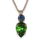 Necklace Pendant by Mariana Atlantis Under The Sea Coll. Fab Emerald & Montana Blue Austrian Crystals - Image 2