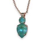 Necklace Pendant by Mariana My Treasures Coll. Gorgeous Sun Kissed Laguna Austrian Crystals