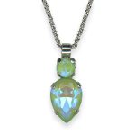 Necklace Pendant by Mariana My Treasures Coll. Shimmering Sun Kissed Peridot Austrian Crystals