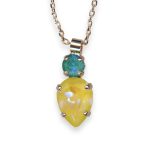 Necklace Pendant by Mariana Poppy Coll. Shimmering Sun Kissed Sunshine & Sun Kissed Laguna Austrian Crystals - Image 3