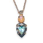 Necklace Pendant By Mariana Woman Charming Blue and Sun Kissed Swarovski Crystals - Image 3