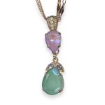 Necklace Pendant by Mariana Levander Coll. Timeless Violet, Lavender Delite, Matt Green, & Chrysolite Opal Austrian Crystal - Image 2
