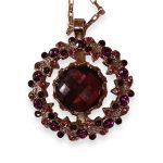 Necklace Pendant by Mariana Woman Fab Red and Fuchsia Swarovski Crystals - Image 2