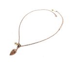 Necklace Pendant By Mariana Woman Precious Peach, Azore and Pearl Swarovski Crystals - Image 2