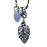 Necklace Pendant by Mariana Periwinkle Coll. Shimmering AB, Pale Blue, & Aqua Blue Austrian Crystal - Image 3