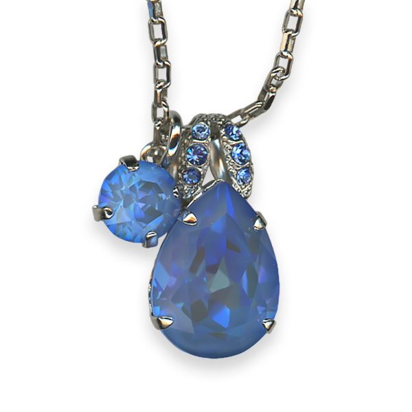 Necklace Pendant by Mariana My Treasures Coll. Alluring Sapphire & Sun Kissed Ocean Austrian Crystal