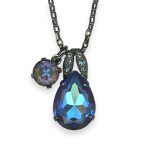 Necklace Pendant by Mariana My Treasures Coll. Beautiful Indian Sapphire & Sun-Kissed Plum Austrian Crystal - Image 2