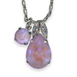 Necklace Pendant by Mariana Woman Sassy Violet and Sun Kissed Lavender Swarovski Crystals - Image 3