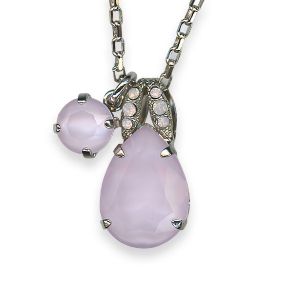 Necklace Pendant by Mariana My Treasures Coll. Timeless Rosewater Opal & Powder Rose Austrian Crystal
