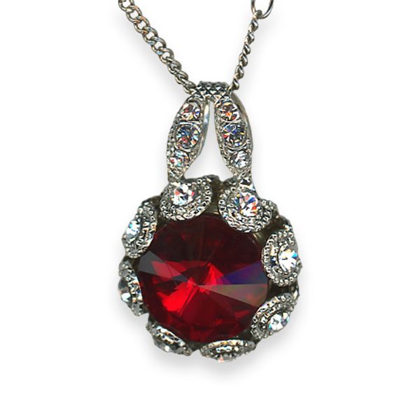 Necklace Pendant by Mariana My Treasures Coll. Beautiful Siam & Clear Austrian Crystals