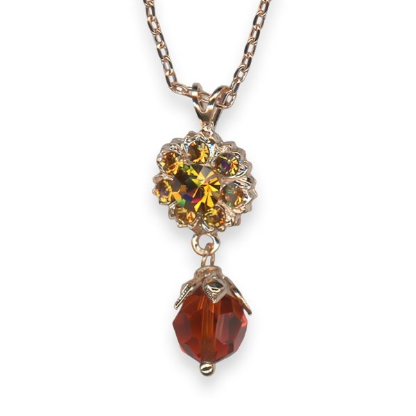 Necklace Pendant by Mariana My Treasures Coll. Sassy Topaz & Amber Austrian Crystals