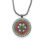 Necklace Pendant by Mariana Woman Adorable Opal and Orange Swarovski Crystals - Image 2