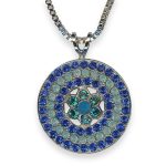 Necklace Pendant by Mariana Woman Glamorous Capri and Opal Swarovski Crystals