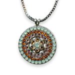 Necklace Pendant by Mariana Woman Chrysolite Opal and Topaz Swarovski Crystals - Image 3