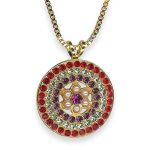 Necklace Pendant by Mariana Take My Breath Away Coll. Timeless Pearl, Rose, Amethyst, Clear, & Siam Austrian Crystals - Image 3