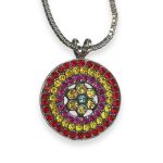 Necklace Pendant by Mariana Pretty Woman Coll. Sassy Siam, Sunshine Delight, Fuchsia, & Aquamarine Austrian Crystals - Image 3